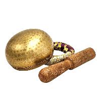 Buddhist Machine Made Singing Bowl, Glossy Finishing, [select Accessories]