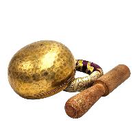 Buddhist Machine Made Singing Bowl, Glossy Finishing, [select Accessories]