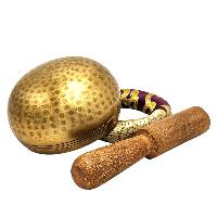 Buddhist Machine Made Singing Bowl, Glossy Finishing, [select Accessories]