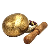 Buddhist Machine Made Singing Bowl, Glossy Finishing, [select Accessories]