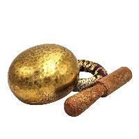 Buddhist Machine Made Singing Bowl, Glossy Finishing, [select Accessories]