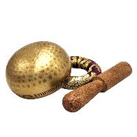 Buddhist Machine Made Singing Bowl, Glossy Finishing, [select Accessories]