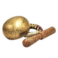 Buddhist Machine Made Singing Bowl, Glossy Finishing, [select Accessories]