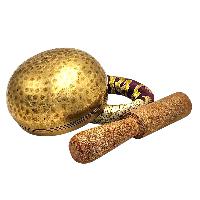 Buddhist Machine Made Singing Bowl, Glossy Finishing, [select Accessories]