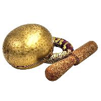 Buddhist Machine Made Singing Bowl, Glossy Finishing, [select Accessories]