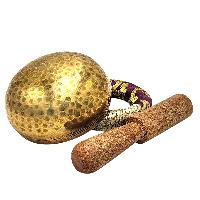 Buddhist Machine Made Singing Bowl, Glossy Finishing, [select Accessories]