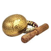 Buddhist Machine Made Singing Bowl, Glossy Finishing, [select Accessories]