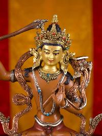 [manjushree] Or [manjushri], Buddhist Handmade Statue, [thangka Color Finishing], [face Painted]