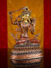 [manjushree] Or [manjushri], Buddhist Handmade Statue, [thangka Color Finishing], [face Painted]