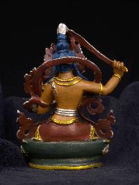 [manjushree] Or [manjushri], Buddhist Miniature Statue, [thangka Color Finishing], [face Painted]