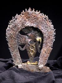 [vajrakilaya Phurba], Buddhist Handmade Statue, [parlty Gold Plated], [antique]