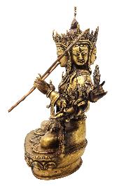 Buddhist Statue Of [sitatapatra] - Umbrella Goddess - Dugar, -white Umbrella Goddess Bronze Finishing