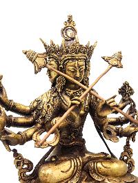 Buddhist Statue Of [sitatapatra] - Umbrella Goddess - Dugar, -white Umbrella Goddess Bronze Finishing