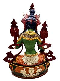 [green Tara], Buddhist Handmade Statue, [thangka Color Finishing], [face Painted]
