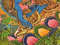 [medicine Buddha] Thangka, Buddhist Traditional Painting, Hand Painted