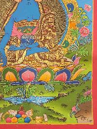 [medicine Buddha] Thangka, Buddhist Traditional Painting, Hand Painted