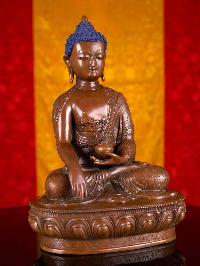 [shakyamuni Buddha], Buddhist Handmade Statue, [chocolate Oxidized]