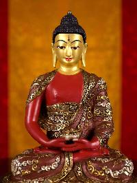 [amitabha Buddha], Buddhist Handmade Statue, [thangka Color Finishing], [face Painted]