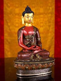 [amitabha Buddha], Buddhist Handmade Statue, [thangka Color Finishing], [face Painted]