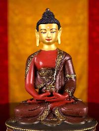 [amitabha Buddha], Buddhist Handmade Statue, [thangka Color Finishing], [face Painted]