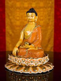 [shakyamuni Buddha], Buddhist Handmade Statue, [thangka Color Finishing], [face Painted]