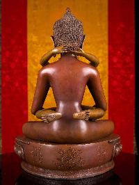 [samantabhadra] (buddha Shakti), Buddhist Handmade Statue, [chocolate Oxidized]
