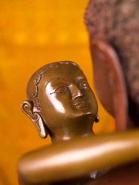 [samantabhadra] (buddha Shakti), Buddhist Handmade Statue, [chocolate Oxidized]