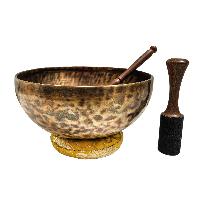 Jambati Singing Bowl, [tiger Antique], Buddhist Hand Beaten, Antique Finishing, [select Accessories], [select Accessories]