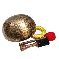 Jambati Singing Bowl, [tiger Antique], Buddhist Hand Beaten, Antique Finishing, [select Accessories], [select Accessories]
