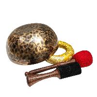 Jambati Singing Bowl, [tiger Antique], Buddhist Hand Beaten, Antique Finishing, [select Accessories], [select Accessories]