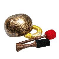 Jambati Singing Bowl, [tiger Antique], Buddhist Hand Beaten, Antique Finishing, [select Accessories], [select Accessories]