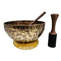 Jambati Singing Bowl, [tiger Antique], Buddhist Hand Beaten, Antique Finishing, [select Accessories], [select Accessories]