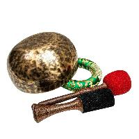 Jambati Singing Bowl, [tiger Antique], Buddhist Hand Beaten, Antique Finishing, [select Accessories], [select Accessories]