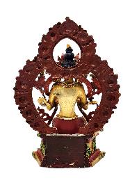 [maitreya Buddha], Buddhist Miniature Statue, [thangka Color Finishing], [face Painted]