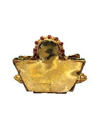 [maitreya Buddha], Buddhist Miniature Statue, [thangka Color Finishing], [face Painted]