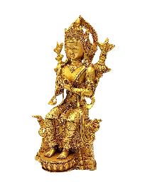 [maitreya Buddha], Buddhist Miniature Statue, [full Gold Plated]