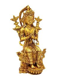 [maitreya Buddha], Buddhist Miniature Statue, [full Gold Plated]