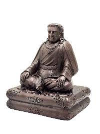 [marpa Lotsawa], Buddhist Miniature Statue, [chocolate Oxidized]