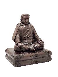 [marpa Lotsawa], Buddhist Miniature Statue, [chocolate Oxidized]