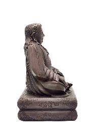 [marpa Lotsawa], Buddhist Miniature Statue, [chocolate Oxidized]