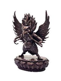 [garuda], Buddhist Miniature Statue, [chocolate Oxidized]