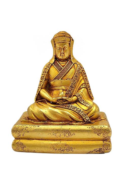This 10cm tall Gampopa, Buddhist Miniature Statue, Full Gold Plated (Product Code: HMS36829) weighs 0.37kg and is available at an offer price of US$44.