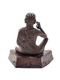 [milarepa], Buddhist Miniature Statue, [chocolate Oxidized]