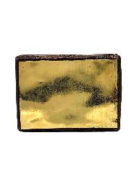 [gampopa], Buddhist Miniature Statue, [silver And Chocolate Oxidized]