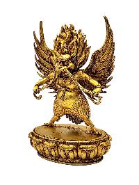 [garuda], Buddhist Miniature Statue, [full Gold Plated]