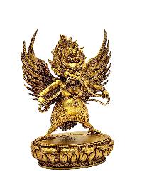 [garuda], Buddhist Miniature Statue, [full Gold Plated]