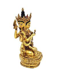 [namgyalma], Buddhist Miniature Statue, [full Gold Plated], [face Painted]