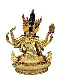 [namgyalma], Buddhist Miniature Statue, [full Gold Plated], [face Painted]