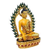 [shakyamuni Buddha], Buddhist Miniature Statue, [thangka Color Finishing], [face Painted]