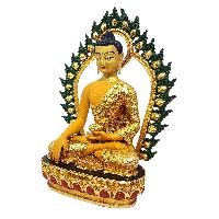 [shakyamuni Buddha], Buddhist Miniature Statue, [thangka Color Finishing], [face Painted]